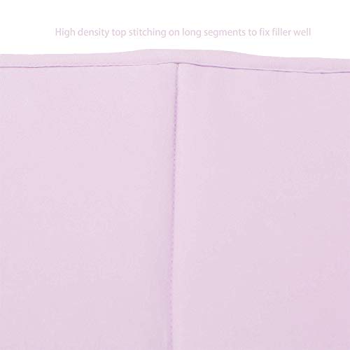 CaSaJa Napping Microfiber Crib Bumper Pads Protector, Soft and Breathable for Baby Boys and Girls, Fits Standard Size Crib and Toddler Beds 28in x 52in, Machine Washable, Lilac Color