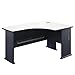 Bush Business Furniture Series A Collection 60W x44D Right Hand L-Bow Desk in White Spectrum