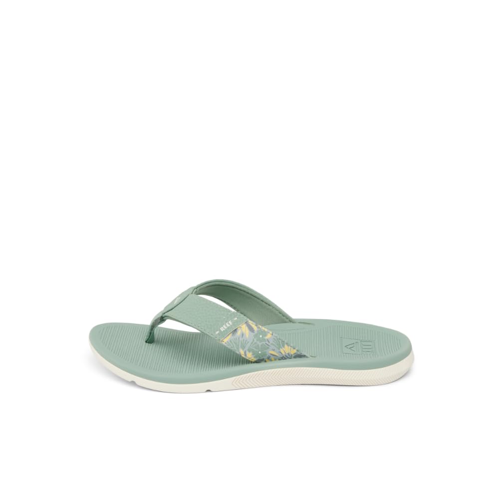 Reef Santa Ana Womens Flip Flop, Arch Support, Water Friendly, Non Marking Outsole, Frosty, 10 Image