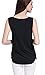 SUIEK Maternity Nursing Tank Tops Breastfeeding Tee Shirt Double Layer Sleeveless Pregnancy Shirt (Large, Black)