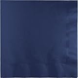 Solid Navy Beverage Napkins 50pk