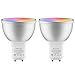 GU10 Led Bulbs Dimmable, 35W Halogen Bulbs Equivalent, 5W 230Lumen, 6500K Daylight White, 120° Beam Angle, MR16 LED Light Bulbs, Compatible with Amazon Alexa and Google Assistant, 2 Pack