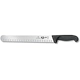 Victorinox 12-Inch Granton Edge Slicing Knife with Fibrox Handle