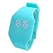 Magic Hidden Touch Screen Red LED Digital Watch Men Women Sport Cuff Wrist Watch Blue