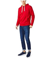 Nautica Men's J-Class Logo Fleece Hoodie, Red, Medium
