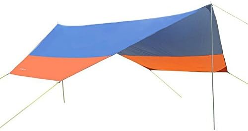Touz Rain Tarp Tent, XLSize 15.5 x 14.5ft,Waterproof Portable Hammock rain fly tarp Great for Hiking, Backpacking &amp; Travel