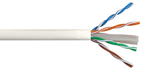Pro Power CAT6 WHITE 100M Unshielded Cat6 Network Cable, White, 100m Length