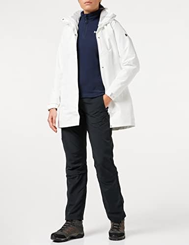 Damen W Aden Long Jacket, Weiß, L EU