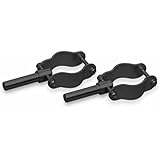 CROOKED CREEK Trac Outdoors Oar Locks - Safely Secures Your Oars - Fits Oar Shafts Up to 1-7/8-inches - 2 pack (50428),Silver