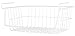 Whitmor White Wire Shelf Basket