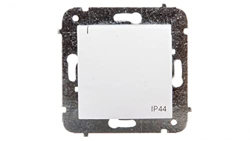Carla 5901752634961 1-Way Socket with Hinged Lid and Panels White 1736-10 Elektro-plast White