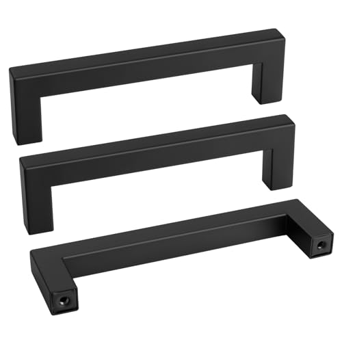 Goldenwarm 4-1/2 Inch Black Cabinet Handles