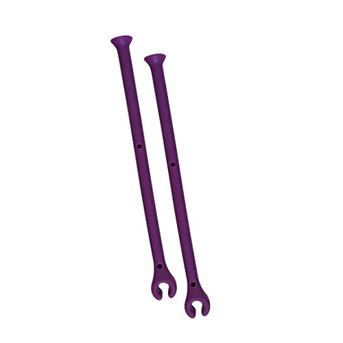 Wine GlassTether Stemware Saver Holder - Flexible Dishwasher Attachment (Purple, 2)