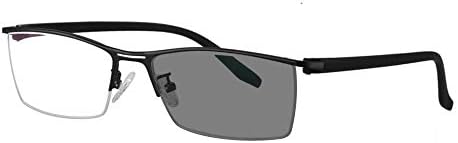 Transition photochromic Progressive multifocal Reading Glasses Custom Metal Strength Frame UV400 Sunglasses 0 to +300 in 25 increments