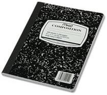 (3 Pack Value Bundle) MEA09910 Black Marble Composition Book, Wide Rule, 9-3/4 x 7-1/2, 100 Sheets