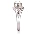 PearlsOnly - Clare White 6-7mm AAA Quality Freshwater 925 Sterling Silver Cultured Pearl Ring - Size-5