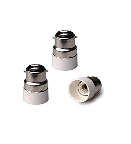 Mr. Gadget Solution® B22 to E14 Female LAMP Converter, Bayonet Cap B22 to E14 Chandelier Lamp Base Converter - 1 Pack