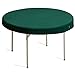 Yellow Mountain Imports Professional Grade Green Round Table Cover for Poker, Card Games, Mahjong, Board Games, Tile Games, and Dominoes - 49 Inches