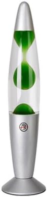 NEW PEACEFUL MOTION LAVA LAMP RELAXATION LIGHT WAX LIQUID GREEN WAX CLEAR LIQUID RETRO 70'S
