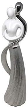Italian Collection Silver and White Lovers Statue