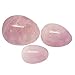 Yoni Egg Set of 3- Rose Quartz - Predrilled, Hand Crafted, Natural Wax, 3 Sizes, 3 Weights, for Women to Strengthen Pelvic Floor Muscles and Counter Stress Adult Urinary Incontinence, by JIC Gem
