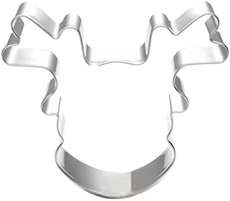 WDYJMALL Christmas Elk Sika Deer Reindeer Head Cookie Cutter