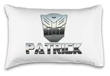 Kids Decorative Pillowcase,Transformers Autobots. Customized with Your Child's Name! - Perfect Custom Gift for Children of All Ages! 100% Super Soft Microfiber! (Standard 20
