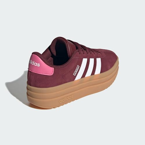 Sapatos Junior VL Court Bold para crianças unissex, fusão Shadow Red/Cloud White/Rosa, 39 1/3 EU