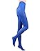 10STAR11 Women's 80 Denier Light Weight Reinforced Toe Silky Pantyhose Tights BLUE,O