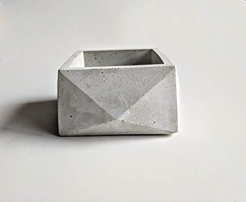 Large Concrete Geometric Air Plant Holder
