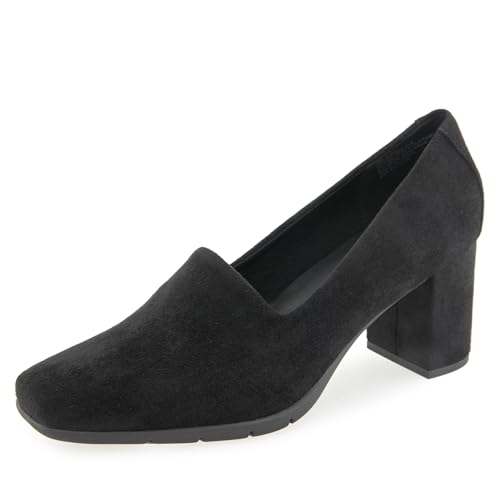 Aerosoles Women's Midnight Pump, Black Stretch Faux Suede, 11M