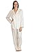 Fishers Finery Women's 100% Mulberry Silk Long Pajama Set with Gift Box