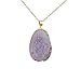 Harmily Natural Stone Pendant Women Girls Sweaters Necklace Irregular Shaped Alloy Long Chain Jewelry (1)