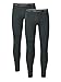 David Archy Men’s 2 Pack Rib Stretchy Winter Warm Base Layer Pants Fleece Lined Thermal Bottoms Long Johns with Flythumb 1