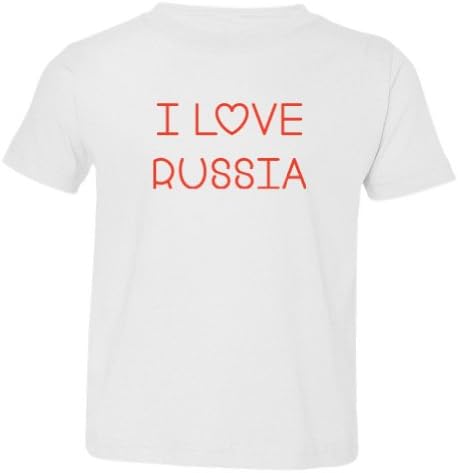 Mashed Clothing Little Boys' I Love Russia Toddler T-Shirt