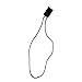 Hang Tag Fasteners Black Nylon Strings 7