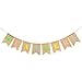 OULII Easter Decorations Happy Easter Banners Easter Garland Bunny Spring Banner for Easter Spring Themed Party Supplies Favors Home Indoor Office School fireplace