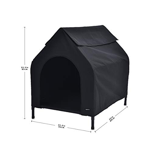 Amazon Basics Elevated Portable Pet House, Small (35 x 32 x 26 Inches