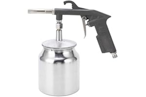 LiebeWH Sandblaster Gun Aluminium Alloy Air Sand Blaster Machine Handheld Blasting Spray Gun Tool Set for Rust Removal