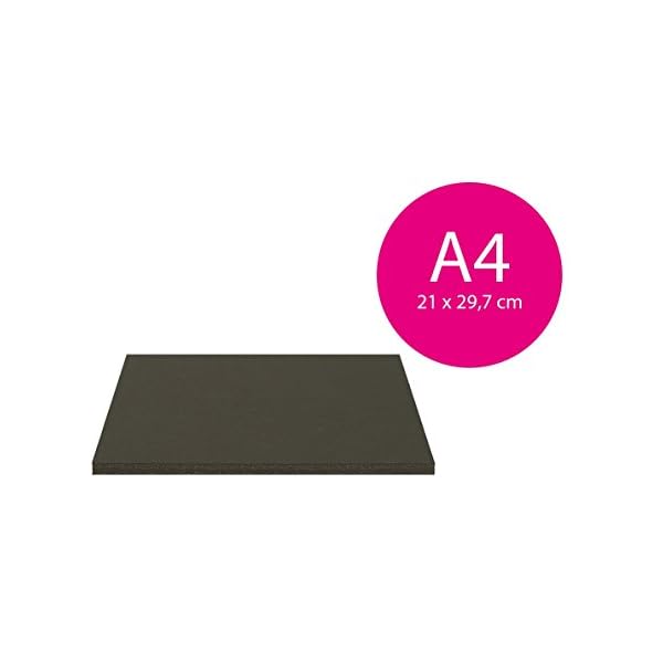 20 Stück Leichtschaumplatten, Leichtstoffplatten 5mm SCHWARZ Format: A4 (21x29,7cm) – Bild 3