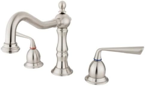 Kingston Brass Ks1978zl Silver Sage Widespread Ada Lavatory Faucet