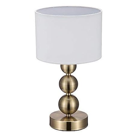 Lamps 10 Antique Brass Bedside Table Lamp W Led Bulb Office Bedroom Desk Light Beige Aeromodelling Or Id