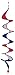 In The Breeze 4246 Red, White and Blue, 24-Inch Patriotic Curlie Wind Spinner, 24 Inch