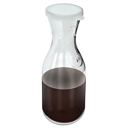 Epic Products 9.75-Inch Plastic Carafe with Lid, 1-Liter, Set of 2