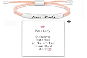 DIOWUS Dont Let The Hard Days Win Bracelet for Women Men, Handmade Braided Adjustable Wrap Stainless Steel Inspirational Let Him Comfort Birthday Gifts Jewelry