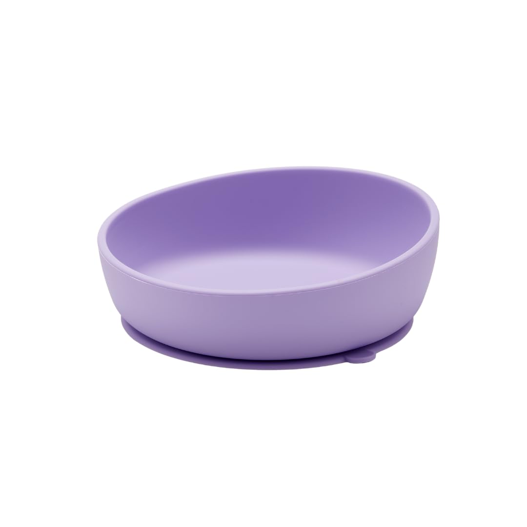 Doidy Bowl, Baby Weaning Bowl with Suction Base, Training for Self-Feeding Baby Food 6 Months+, 350ml (Lilac)