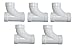 ZVac 5 Pack Central Vacuum Fittings Sweep T 3-Way Fittings Replacement Compatible for All Central Vacuum Systems