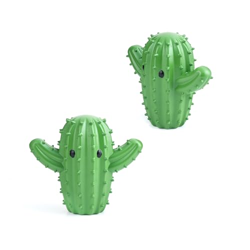 Kikkerland Set of Two Reusable Dyer Buddies for Laundry – Fabric Softener Dryer Balls – Control Static, Remove Wrinkles, Dry Clothes Faster, Cactus