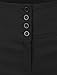 RubyK Women's High Waisted Sailor Shorts with Stretch, Large, Black,Rbkwb1173_black,Large