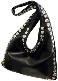 Amazon.com: TYATVS Studded Bag Y2k Shoulder Purse for Women Vegan